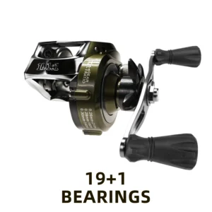 Premium Circular Grip Green Waterdrop Fishing Reel