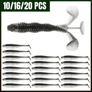 Paddle Tail Swimbaits 10/16/20PCS Fishing Lures Soft Plastic
