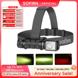 SOFIRN HS42 2100lm Headlamp Torch with Magnetic for Camping