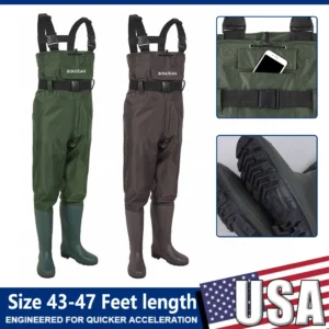 Waterproof Fishing Waders Pants Chest-