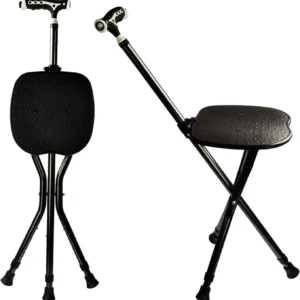 440 lbs Capacity Folding Cane with Seat,