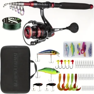 Fishing Rod&Reel Combo Telescopic Pole Kit