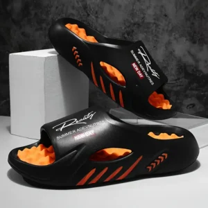 Summer men's EVA massage slippers indoor outdoor hiking beach