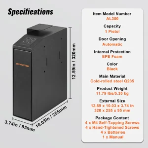SucceBuy Gun Safe for Pistol Biometric Safe